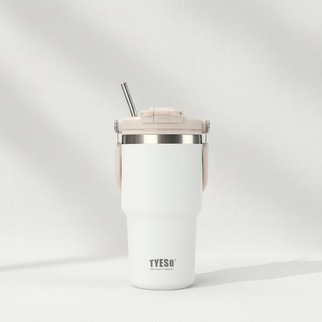 TYESO ROAM Tumbler 2.0 with Flip Straw & Sip Lid (600ml)
