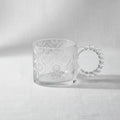 Tea Glass Cup Bubble Handle Set of 6 Pcs 320ml