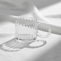 Tea Glass Cup Bubble Handle Set of 6 Pcs 320ml