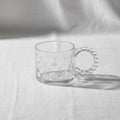 Tea Glass Cup Bubble Handle Set of 6 Pcs 320ml
