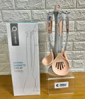 Casasunco Pink Cooking Utensil Set