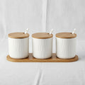 La Maya White 3 Pcs Spice Set W/Tray