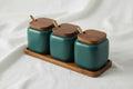 La Maya Grey 3 Pcs Spice Set W/Tray