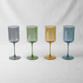 Colored Crystal 4 Pcs Juice Glasses 22cm