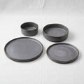 Artisanal Reactive 7 Brown 24-Piece Porcelain Dinner Set