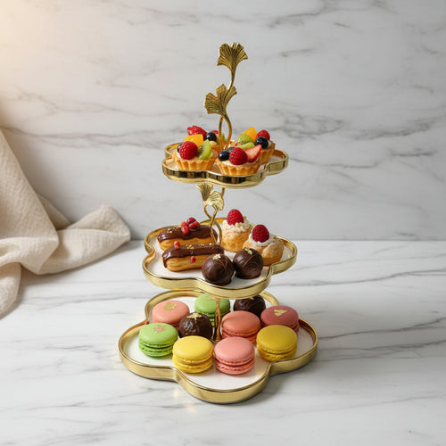 Ceramic Decorative Candy 3 Level Tray