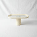 Contemporary Neutral Plastic Rectangular Cake & Pastry Stand (30x14cm)