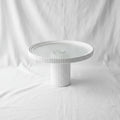 Contemporary Neutral Plastic Large Cake Stand & Display Plate (30x30cm)