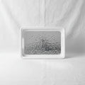 Plastic Serving Tray (Grey/White/Beige Mix) - 35x25cm