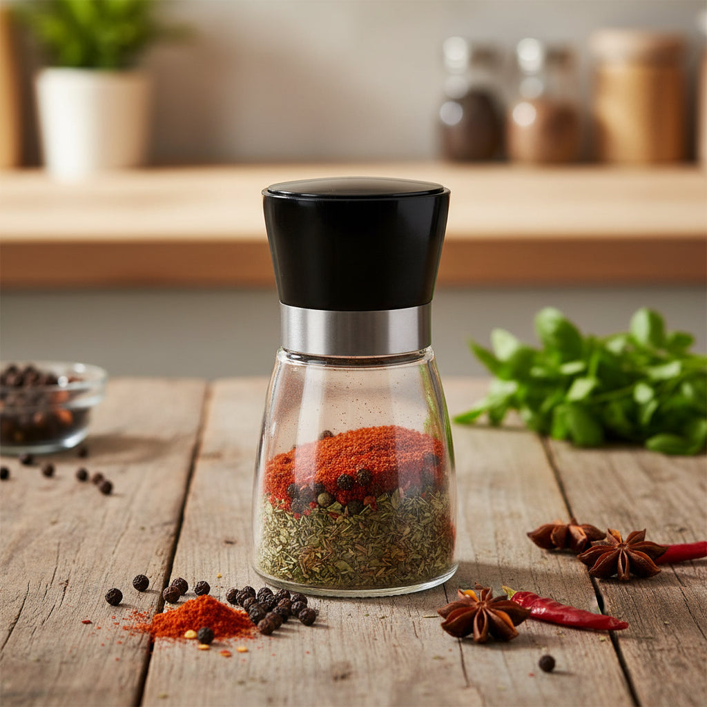The Halo Minimalist Glass Salt Shaker