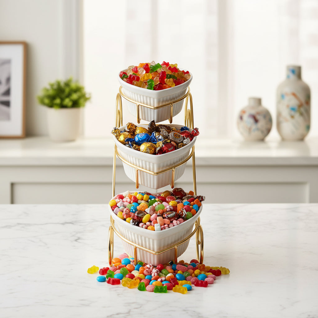 The Zenith Minimalist Ceramic Decorative Candy Bowls