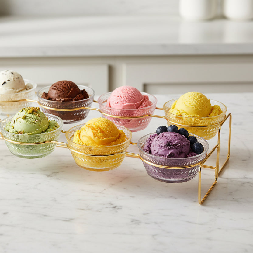 The Glacier Minimalist Dessert Vault (Glass Ice Cream Cup)