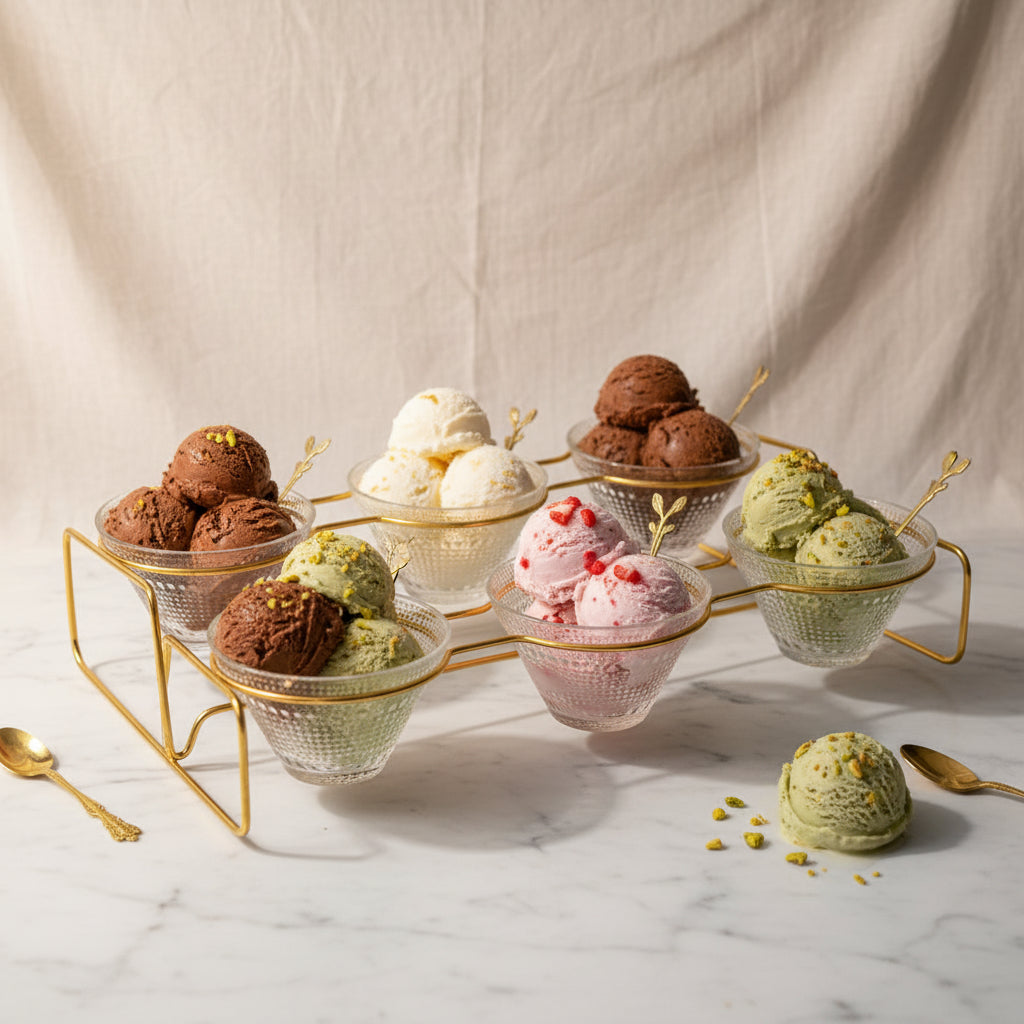 The Glacie Minimalist Glass Ice Cream Vessel