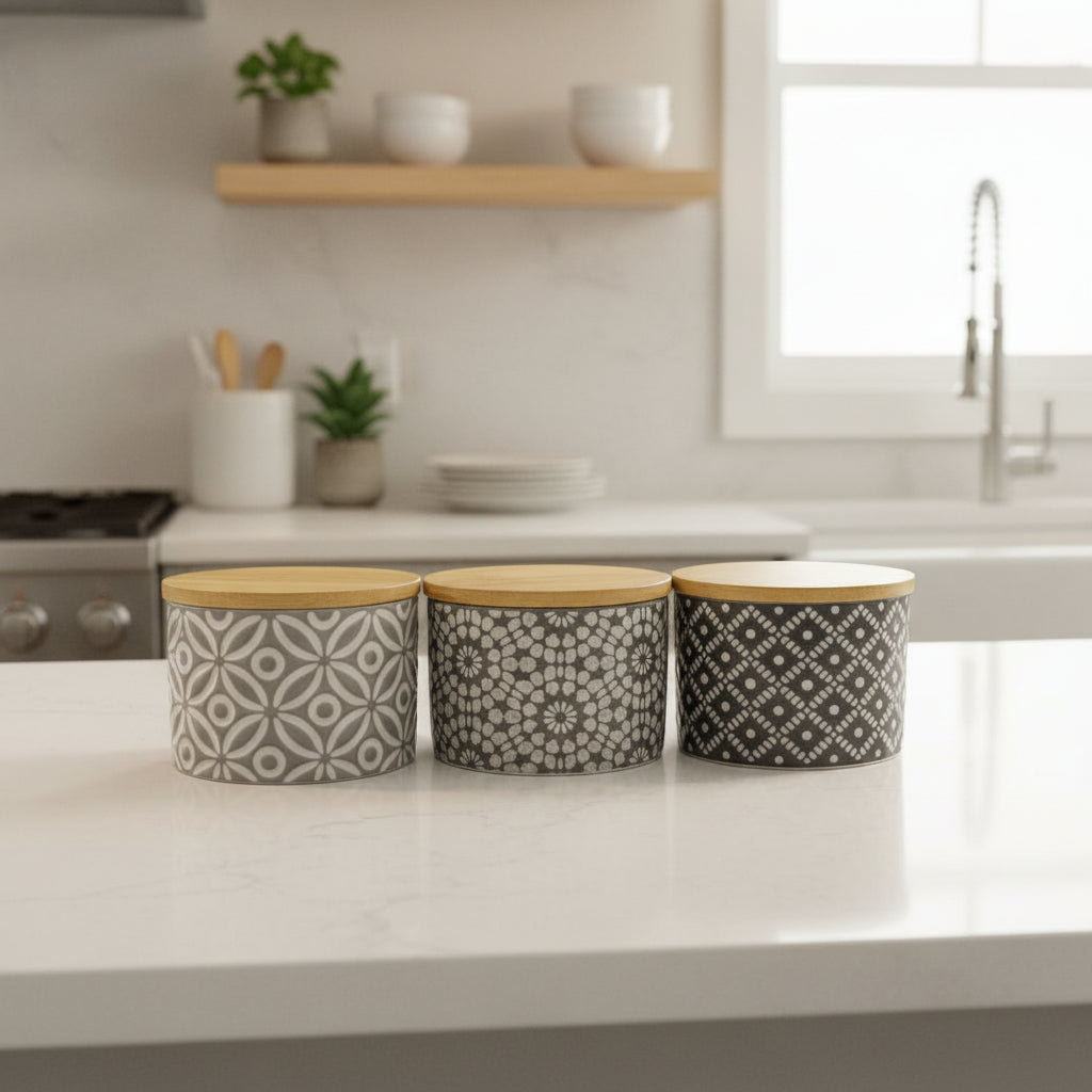 The Element Medium Glass Spice Jar Set (3-Piece)