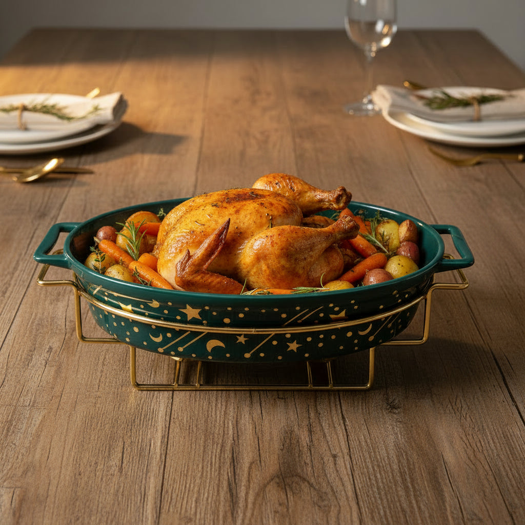 The Terra Minimalist Ceramic Serving Dish