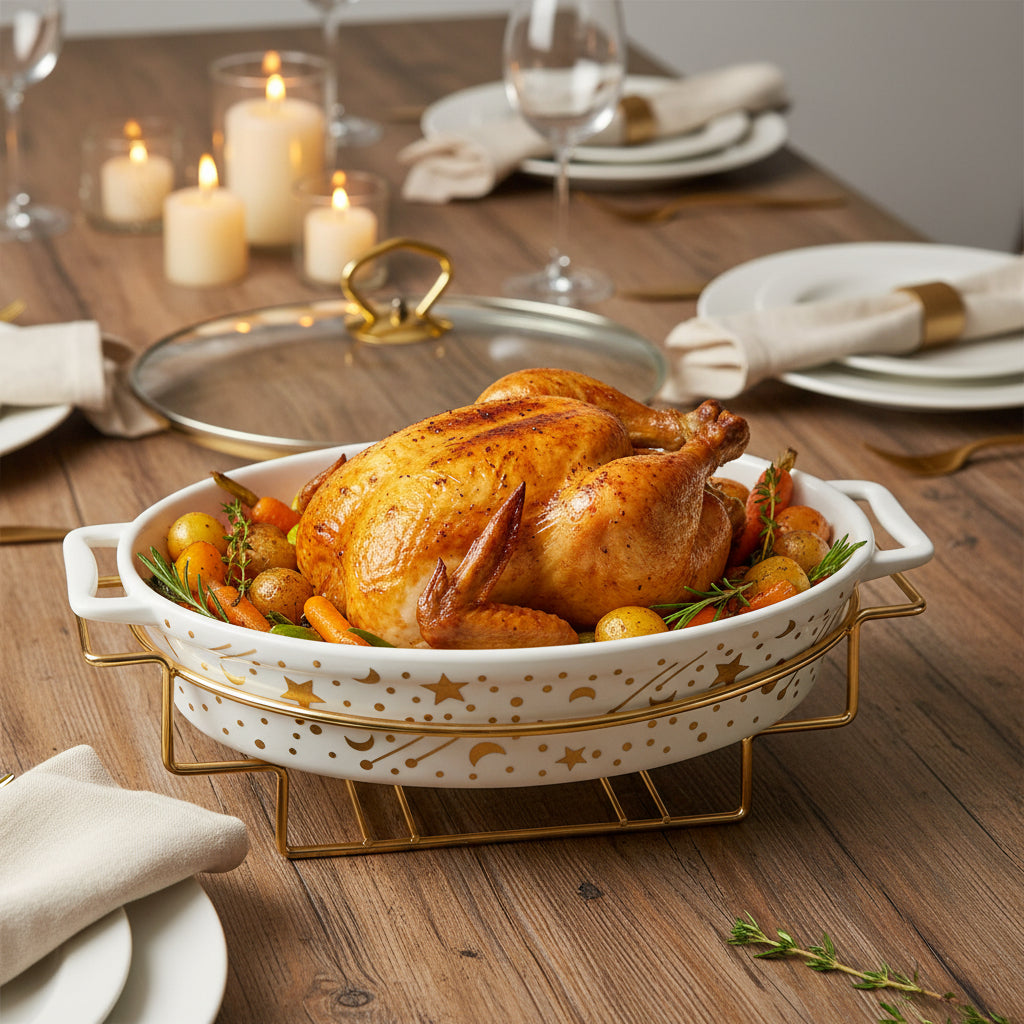 The Terra Minimalist Ceramic Serving Dish