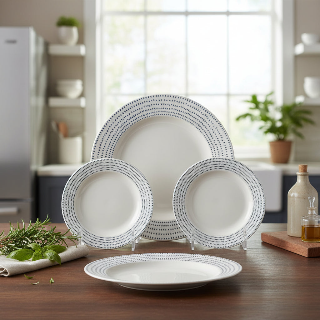 The Solis Minimalist Porcelain Dinner Suite (18-Piece)