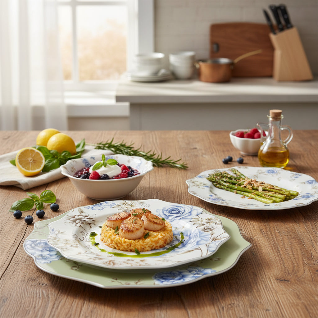 The Minimalist Hospitality Pavilion (Blue Flowers Dinner 24Pcs Set)