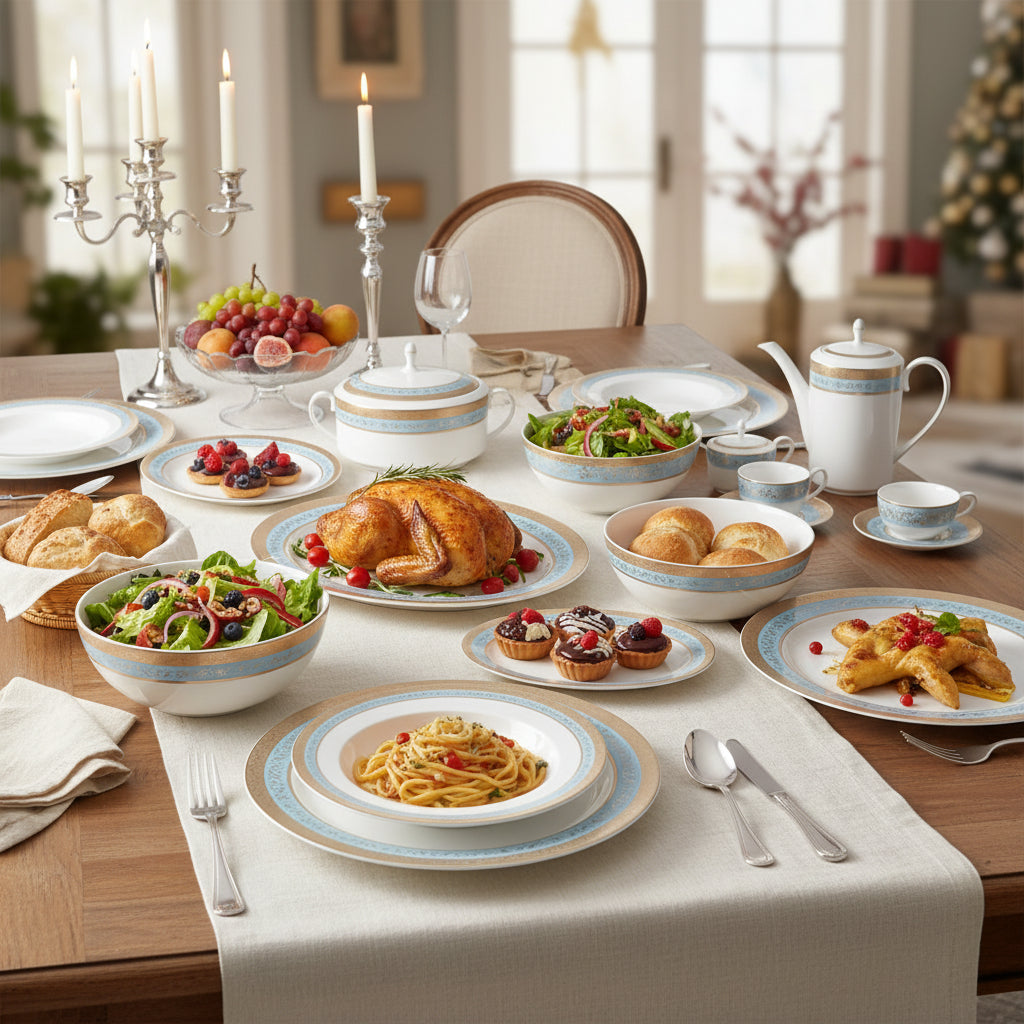 Bangladeshi Dinner Set (126-Piece) - Style 741