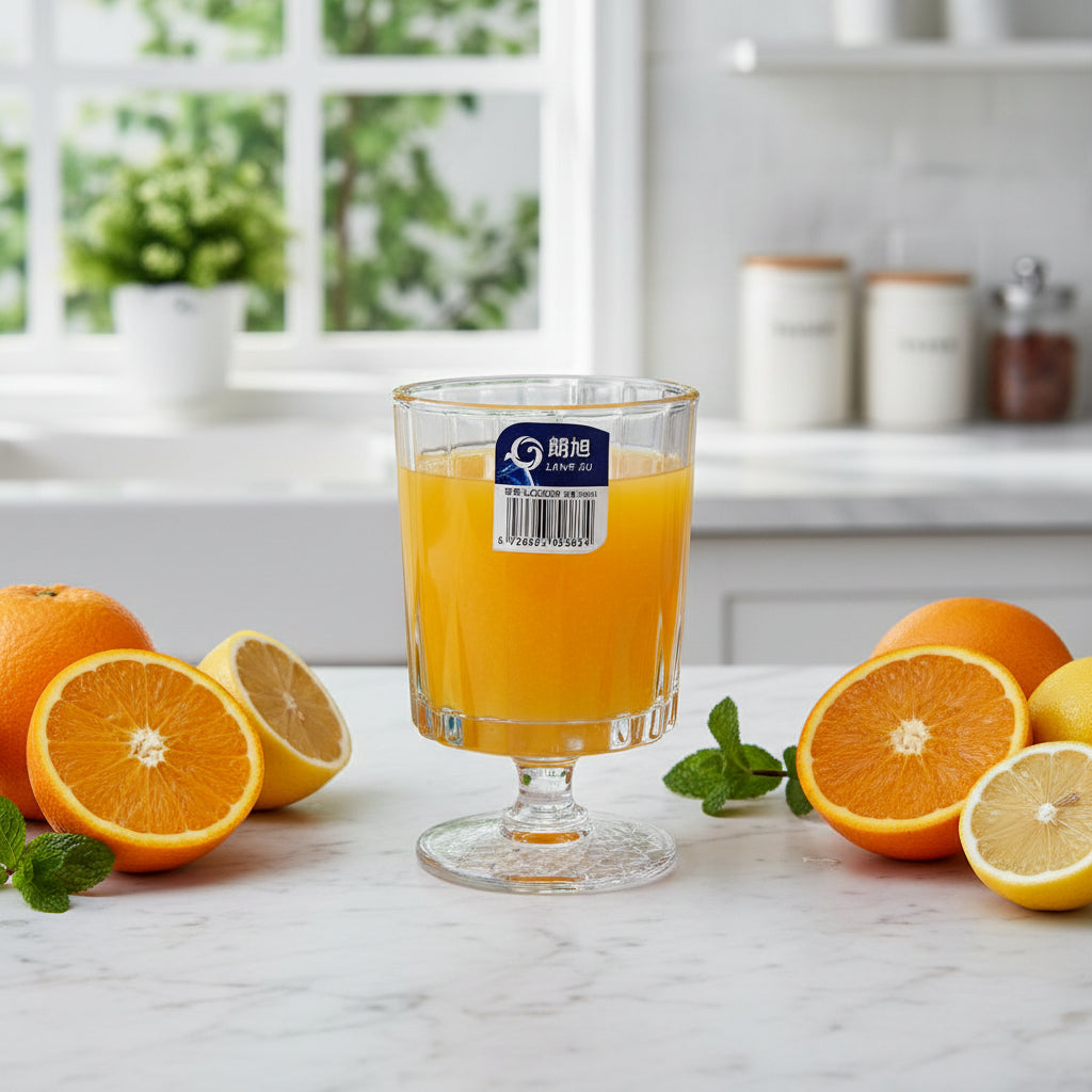 أكواب زجاجية كريمي - طراز 039
