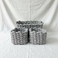 Fabric Basket Bathroom Set