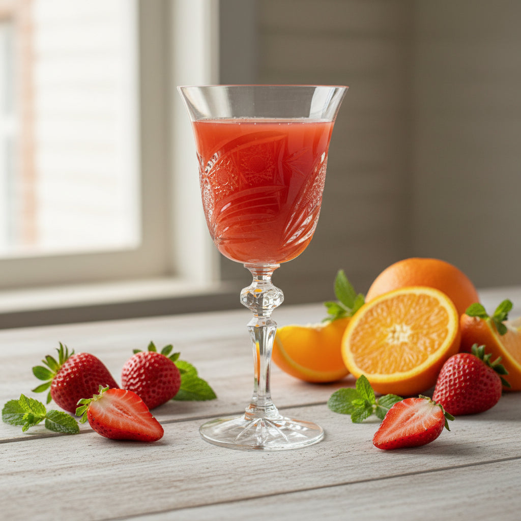 Bohemian Crystal Cups (5-Piece)