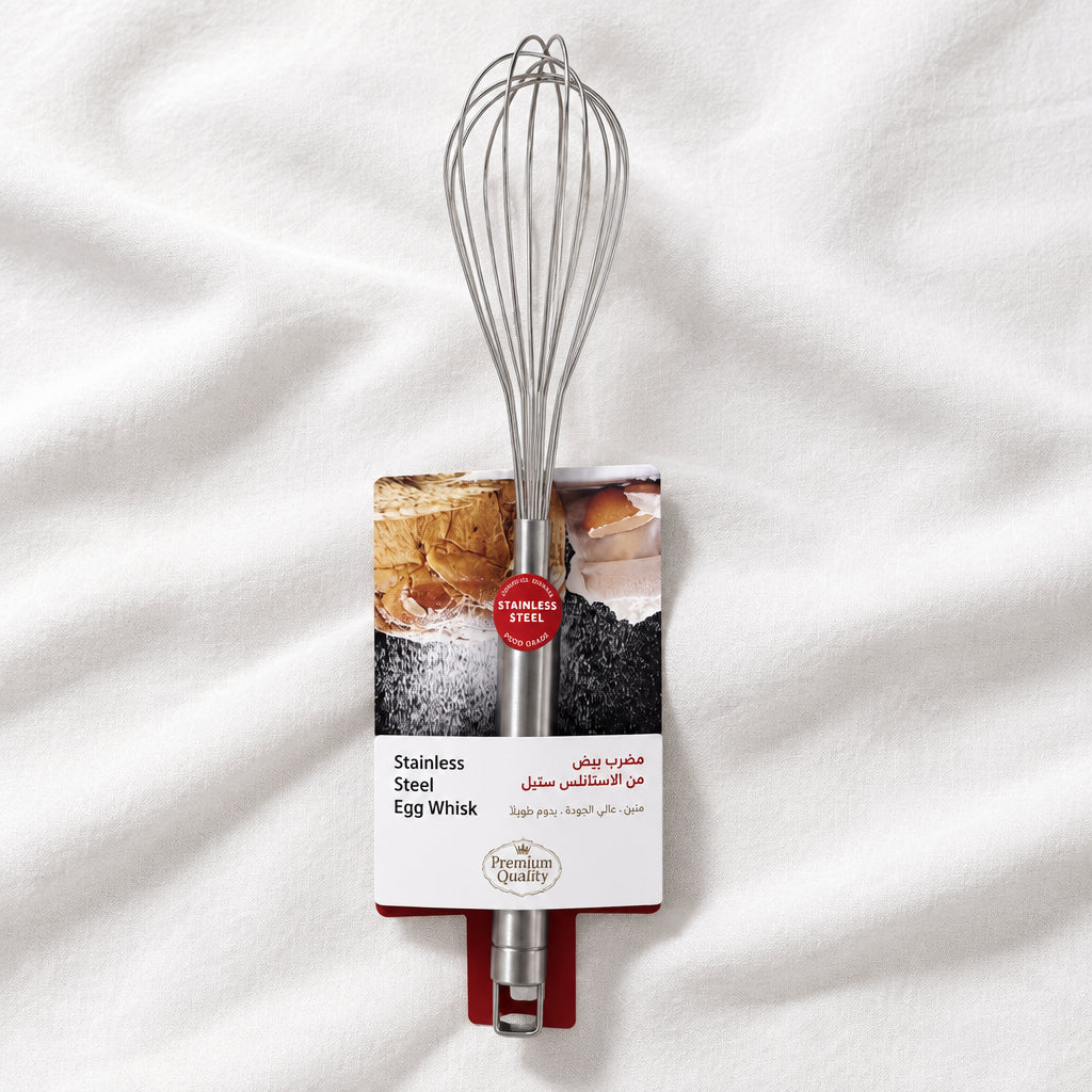 Handheld Silver Steel Whisk