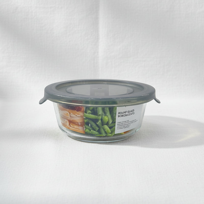 Borosilicate Circle Food Container 635ml