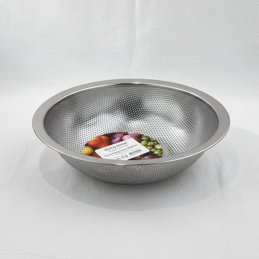 Stainless Steel Round Punching Hole Basket 26cm