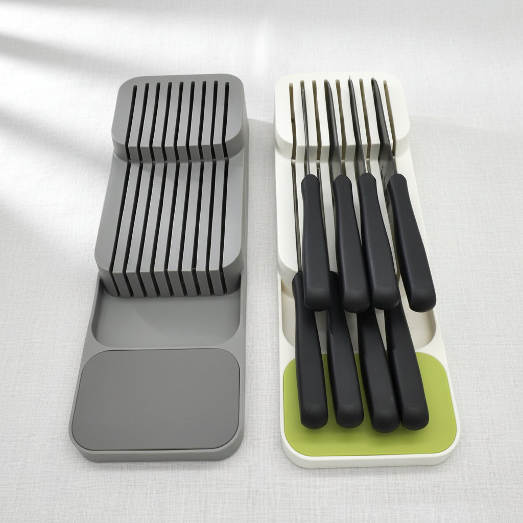 The Obsidian Architectural Blade Vault (Minimalist Knife Storage Box)