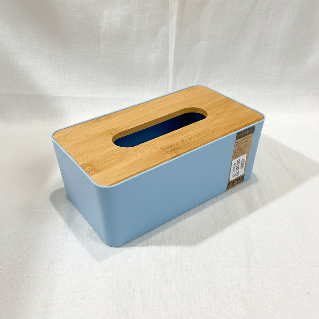 Tessie & Jessie Blue Tissue Box