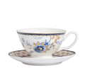 Blue Flowers Coffee Set W/Plate