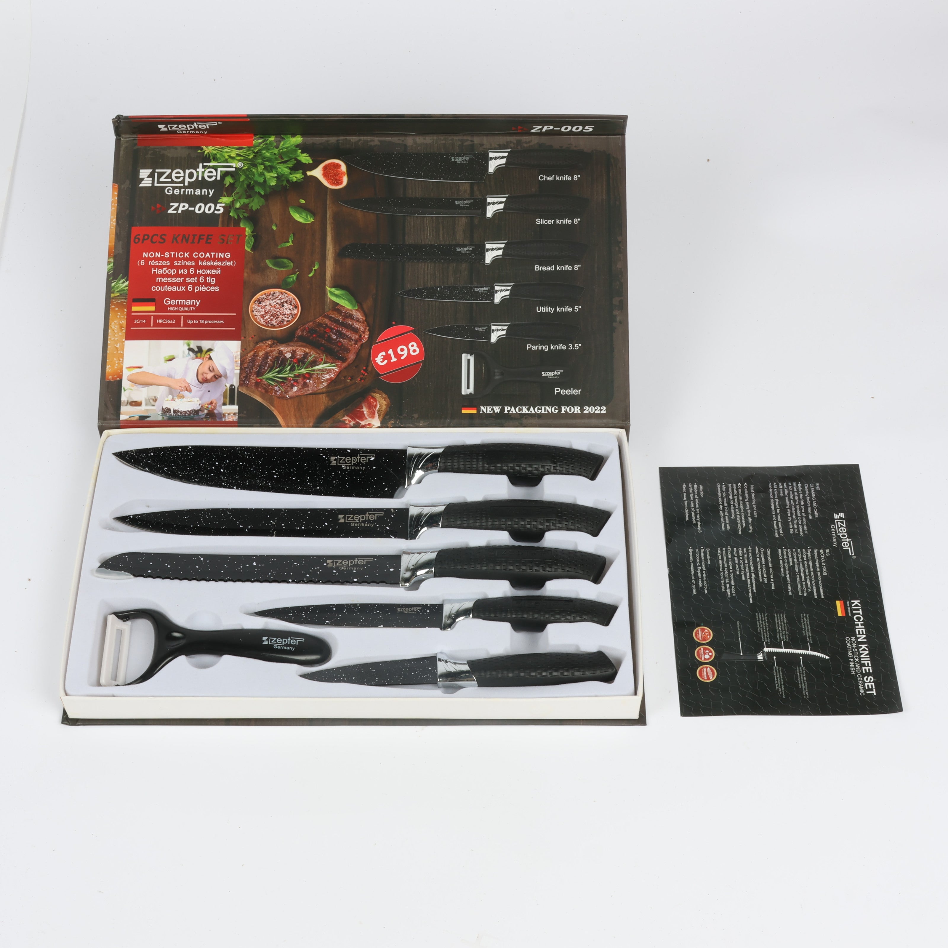 Zepter Ceramic 6 Pcs Knife Set
