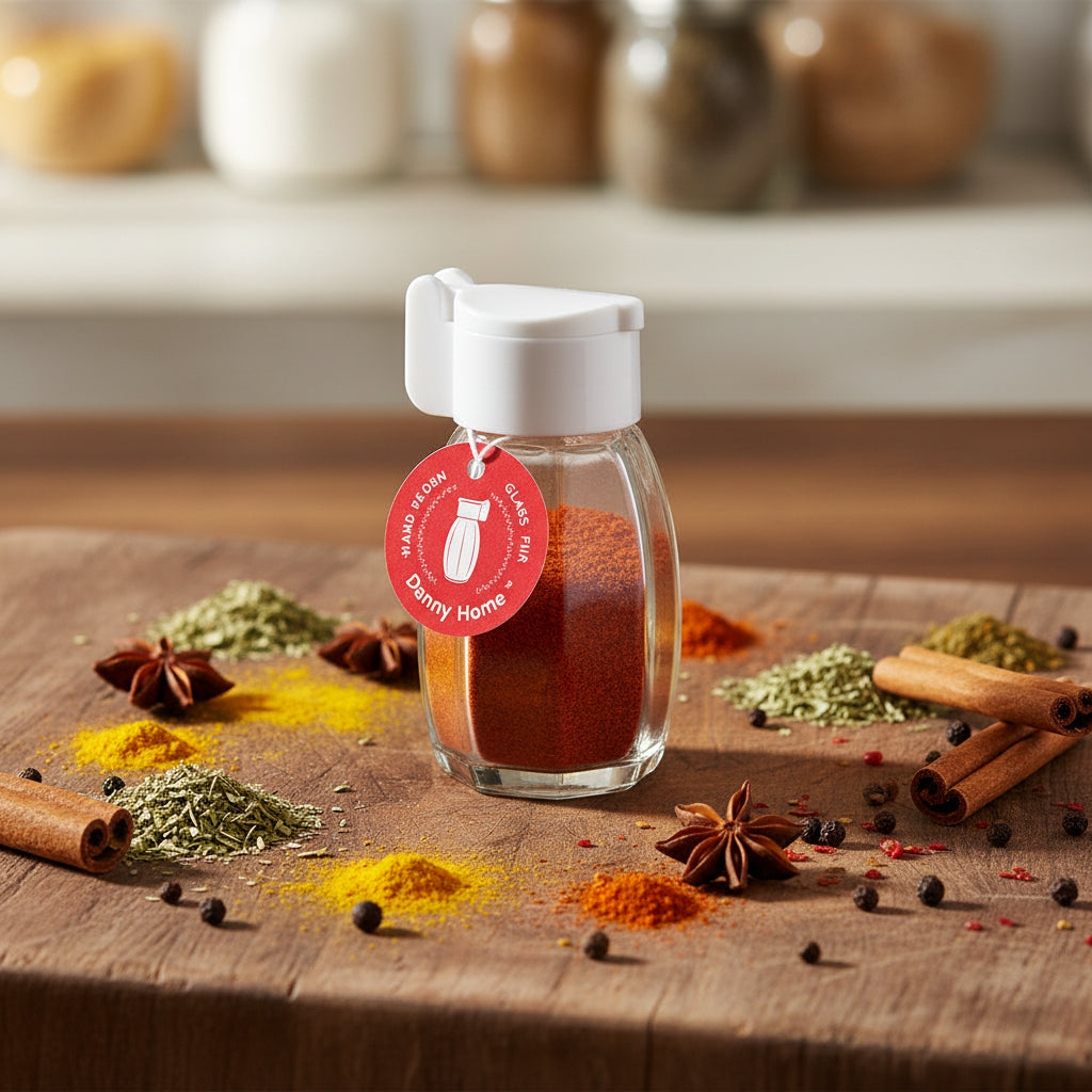 Glass Spice & Shaker Set (24-Piece - 50ml)