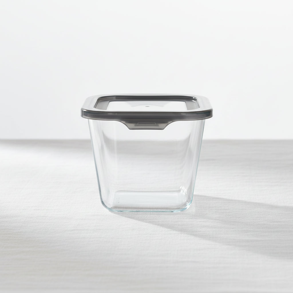 Sleek Borosilicate Square 700ml Food Storage Container