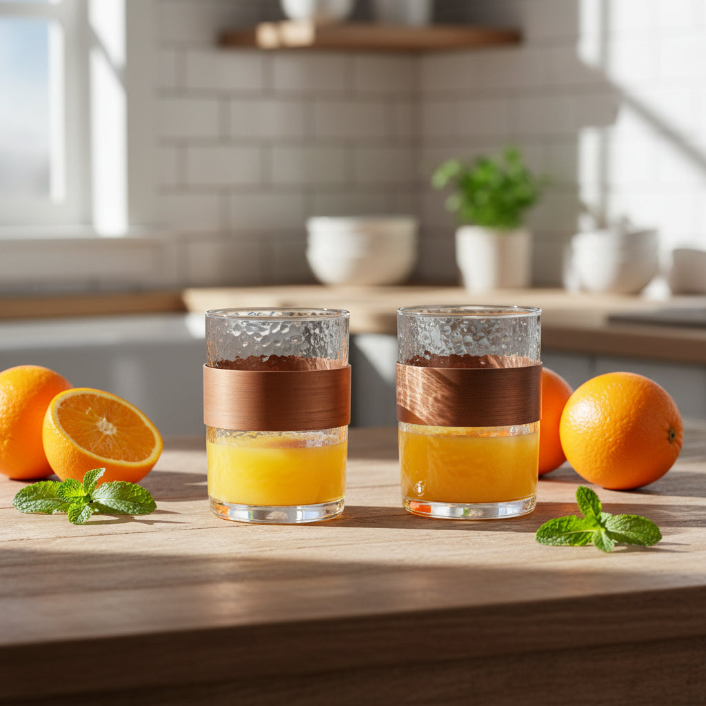 Glass Cocktail Glass Set (2-Piece)