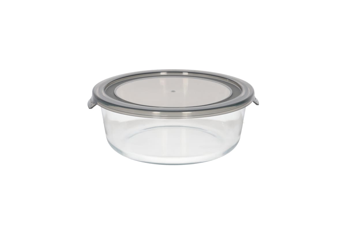 Borosilicate Circular Food Container (1500ml)