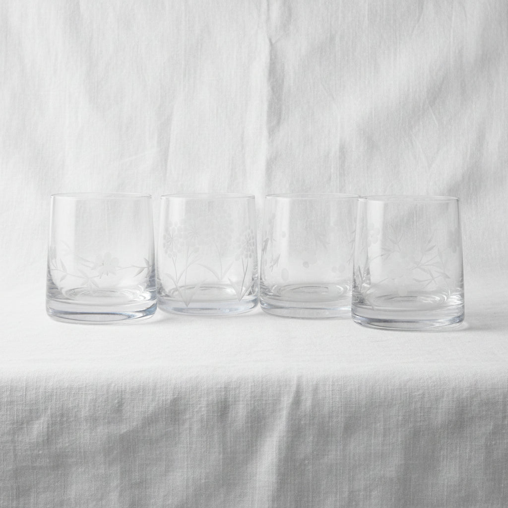 Striped Short Glass Set (2-Piece - 250ml)