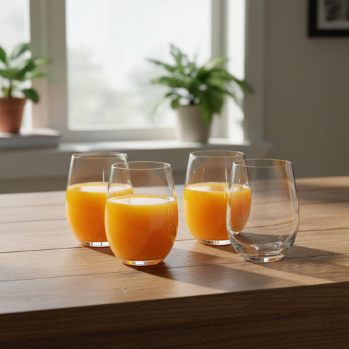 ( Buy 1 Get 1 Free ) Sleek Minimalist Clear Cocktail Glass Set (4-Piece)