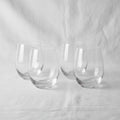 Sleek Minimalist Clear Cocktail Glass Set (4-Piece)