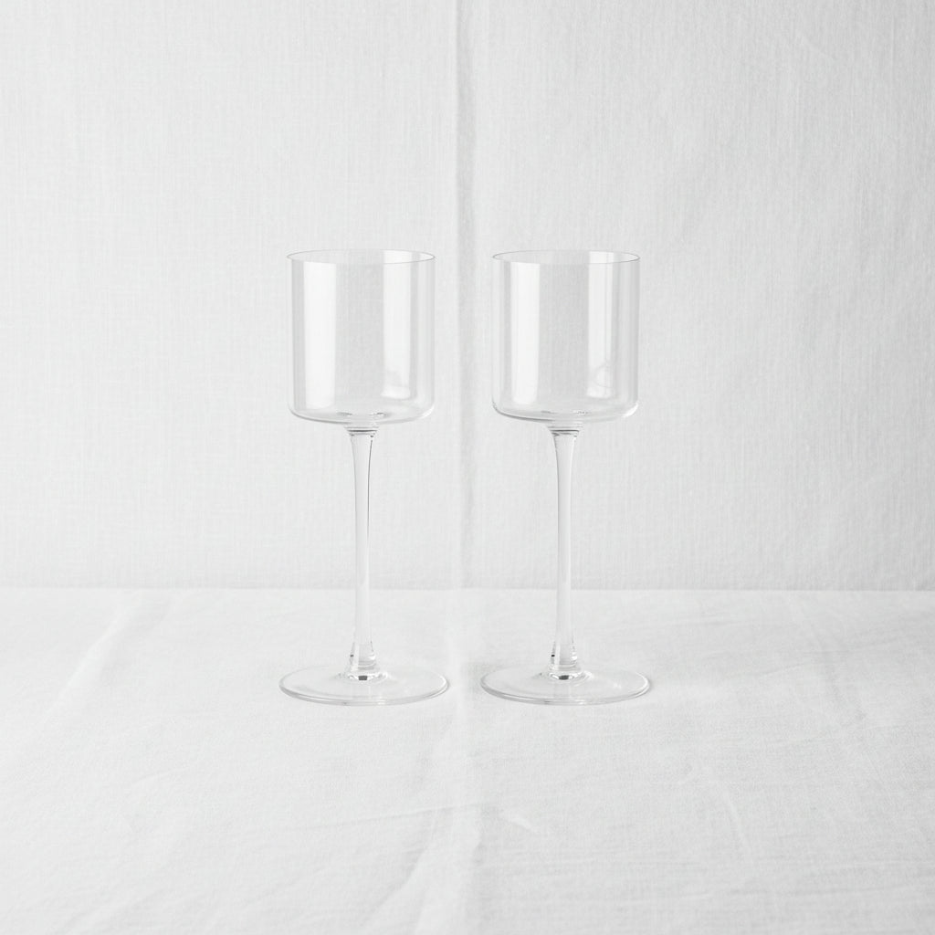Glass Stemmed Cocktail Glass Set (2-Piece)