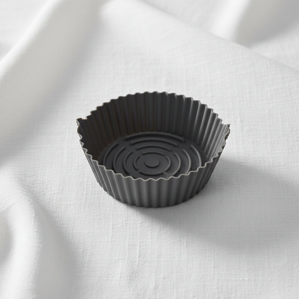 Eco-Friendly Reusable Non-Stick 20cm Silicone Air Fryer Pan