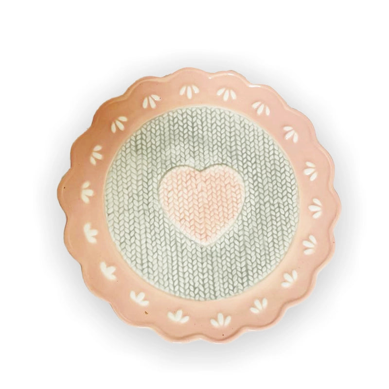 Gold Porcelain Small Circular Plate