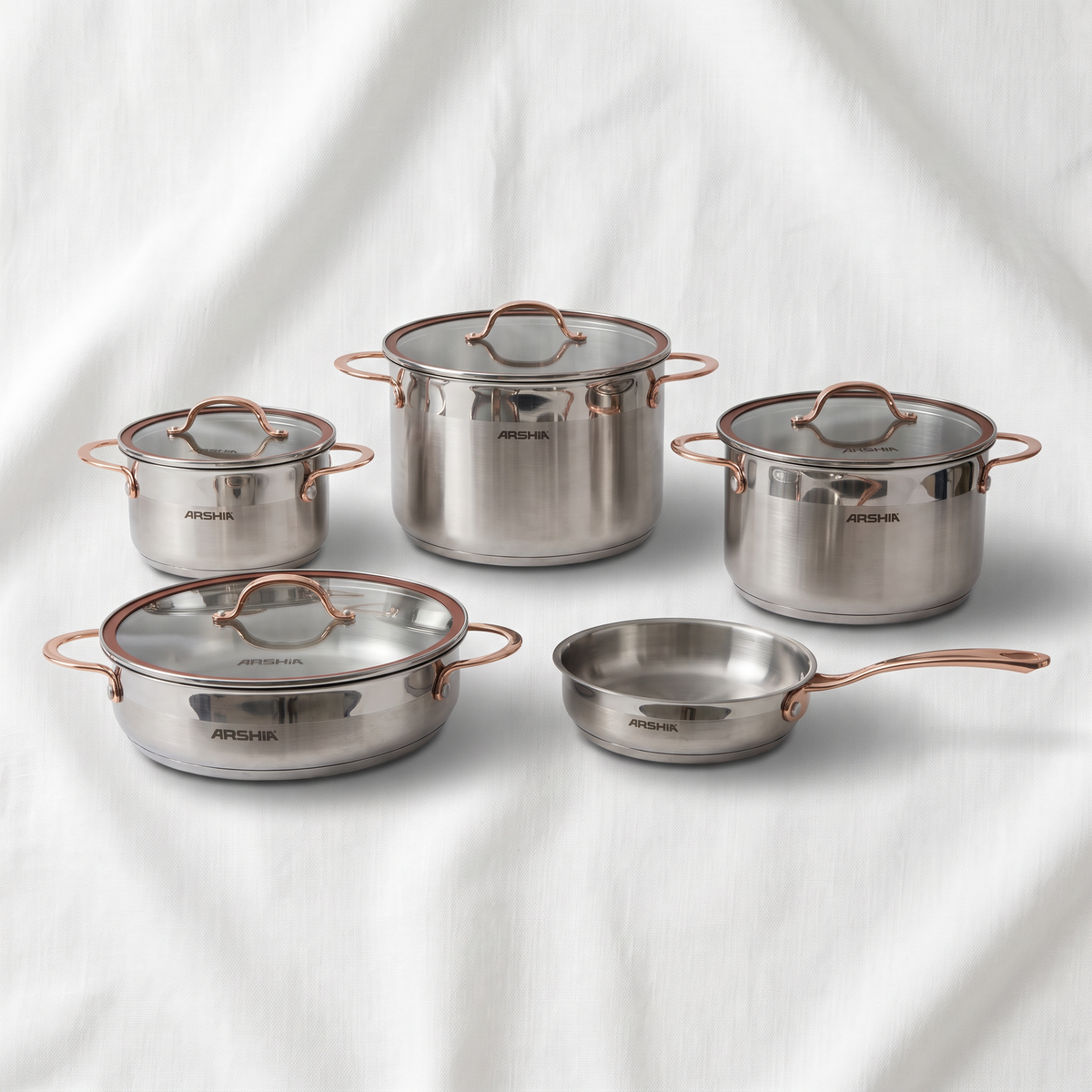 Handcrafted Stainless Steel Arshia Pot Set