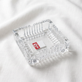 The Quadra Minimalist Square Glass Ashtray