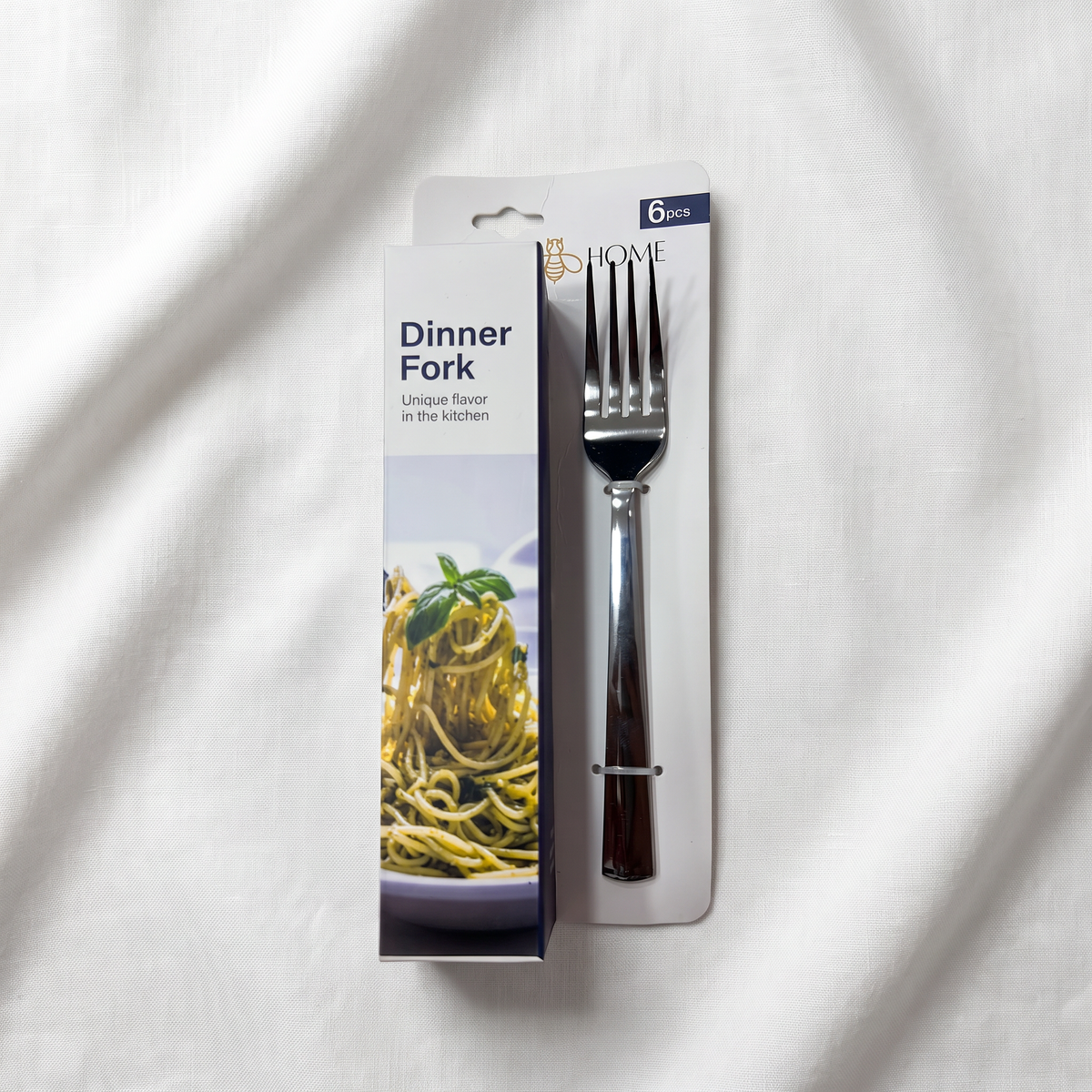 Large Stainless Steel Forks (6-Piece)