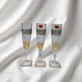 Gold Tongs Glass