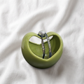 The La Maya Ceramic Green Heart-Handle Serving Tray
