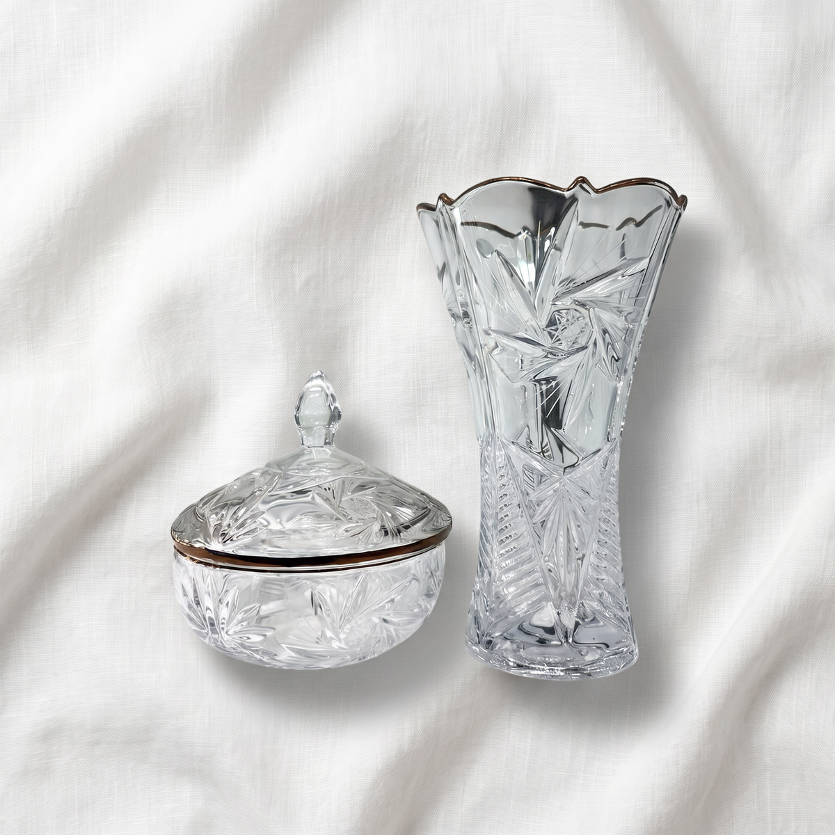 Czech Gold Gift Vase