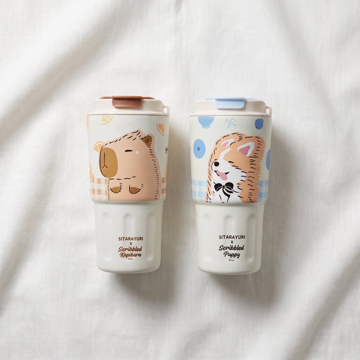 The Linea Capybara Minimalist Vacuum Tumbler (600ml)